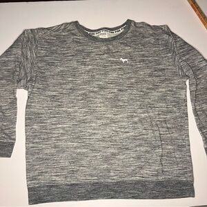 Victoria's Secret Pink Grey Long Sleeve Sweater- Large